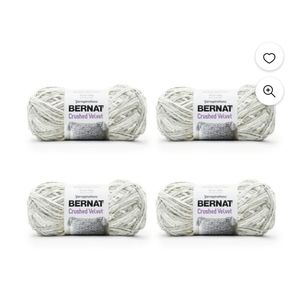 Bernat Crushed Velvet Yarn White